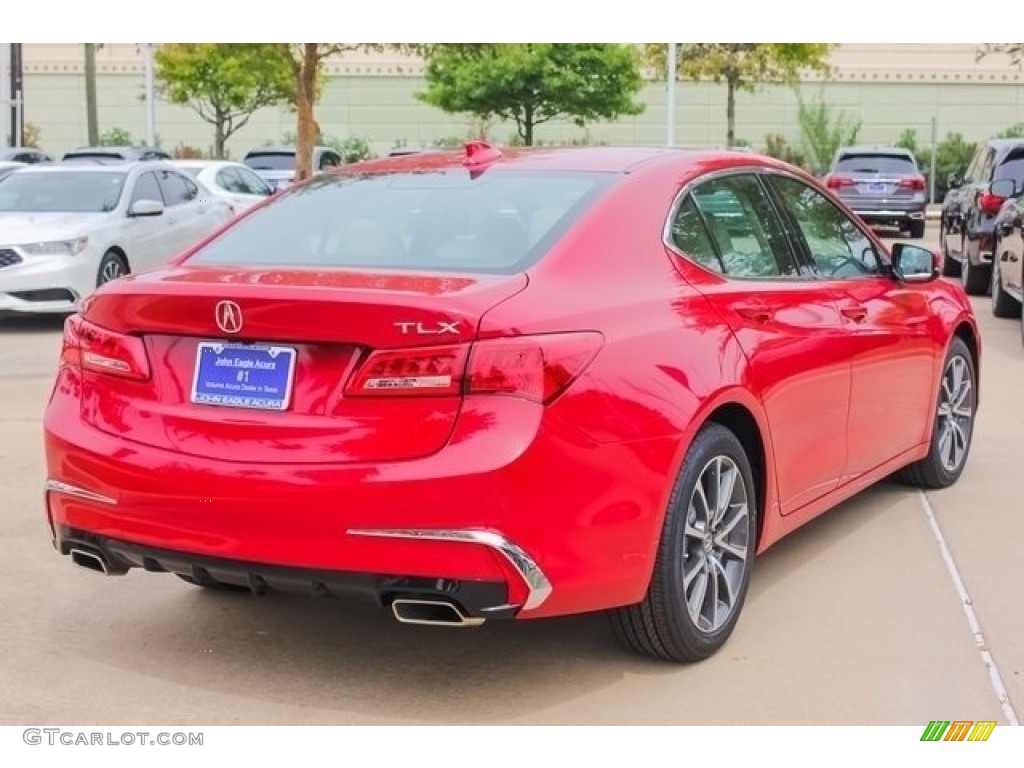 2018 TLX V6 Sedan - San Marino Red / Parchment photo #7