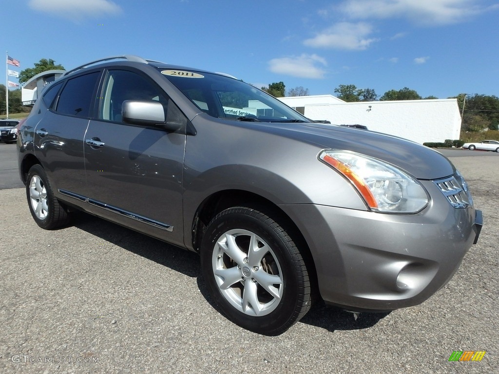 2011 Rogue SV AWD - Platinum Graphite / Black photo #4