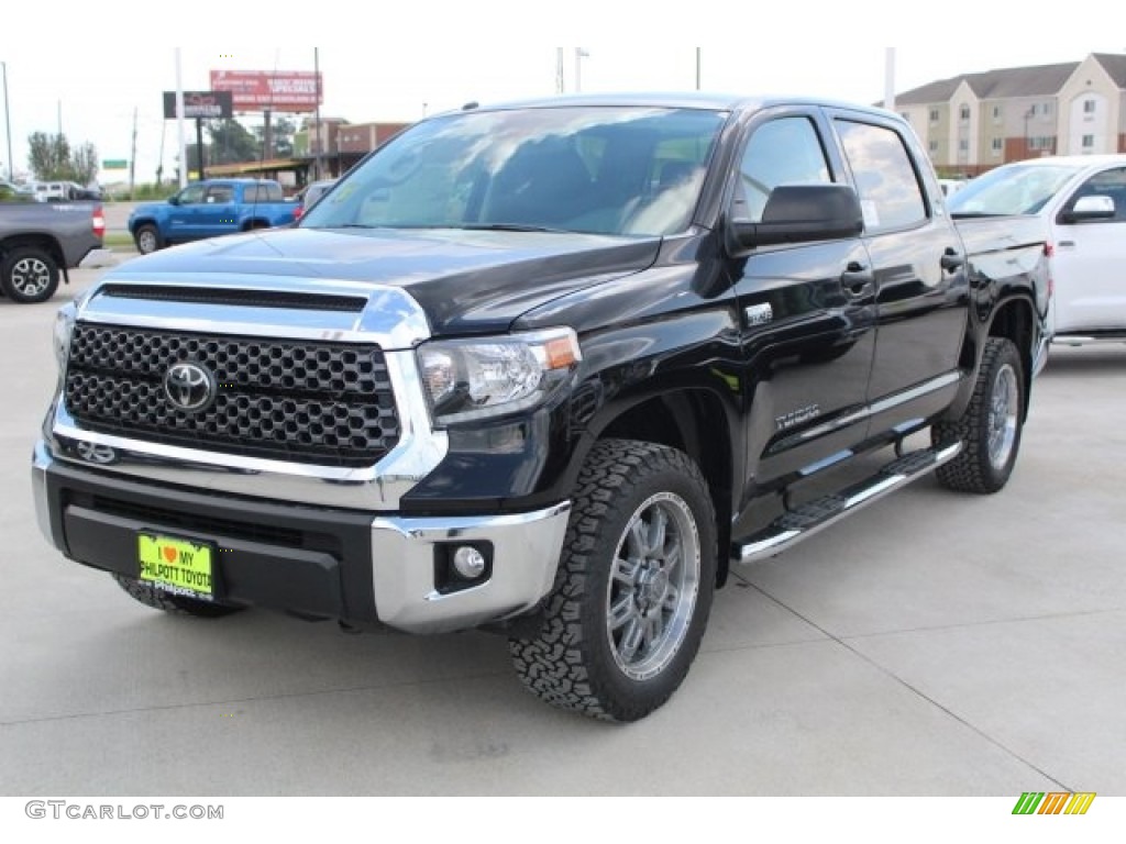 2018 Tundra SR5 CrewMax 4x4 - Midnight Black Metallic / Black photo #3