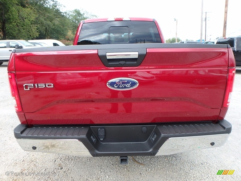 2017 F150 XLT SuperCrew 4x4 - Ruby Red / Earth Gray photo #3