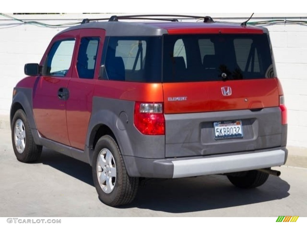 2004 Element EX - Sunset Orange Pearl / Gray photo #2