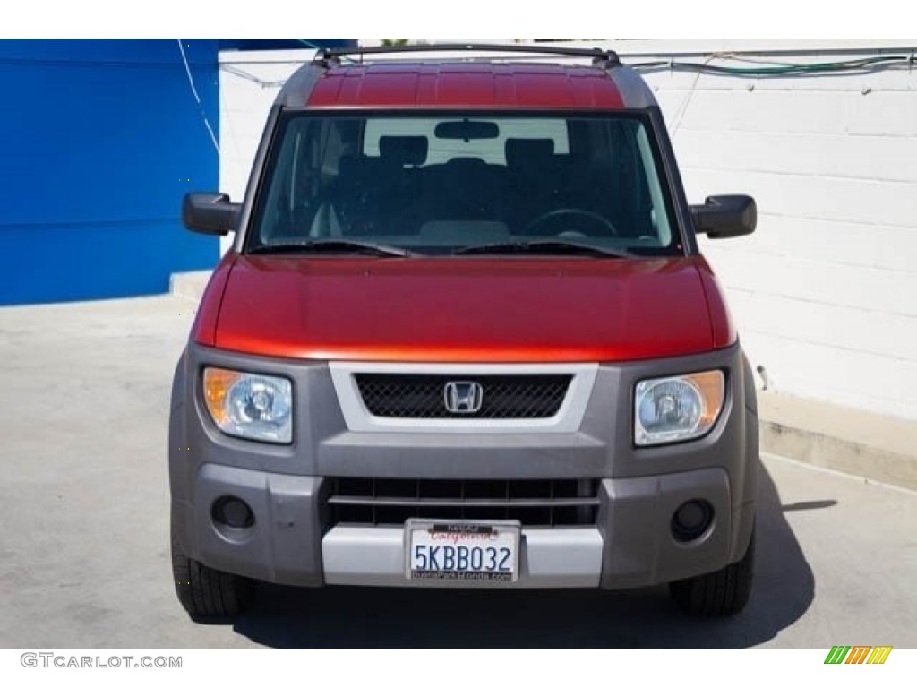 2004 Element EX - Sunset Orange Pearl / Gray photo #7