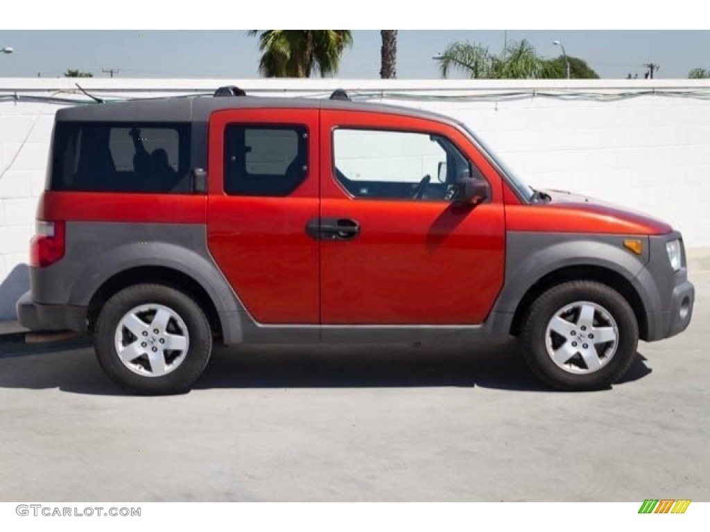 2004 Element EX - Sunset Orange Pearl / Gray photo #8