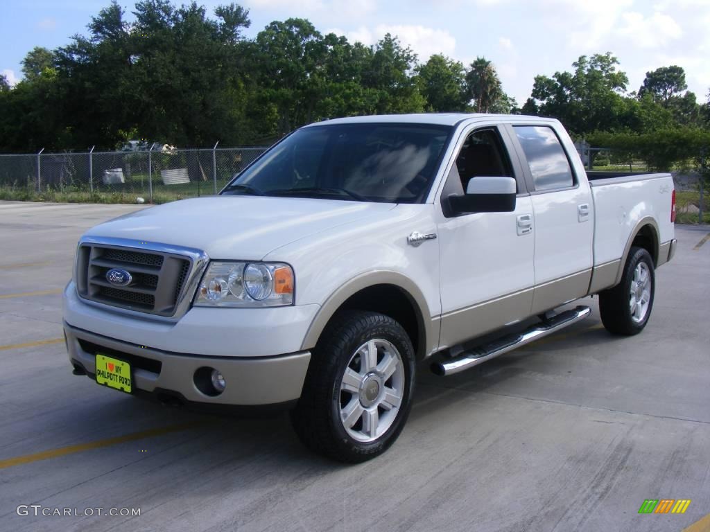 2007 F150 King Ranch SuperCrew 4x4 - Oxford White / Castano Brown Leather photo #7