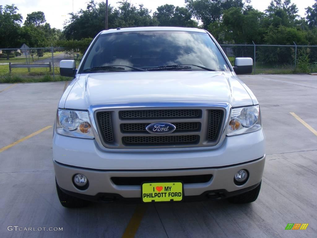 2007 F150 King Ranch SuperCrew 4x4 - Oxford White / Castano Brown Leather photo #8