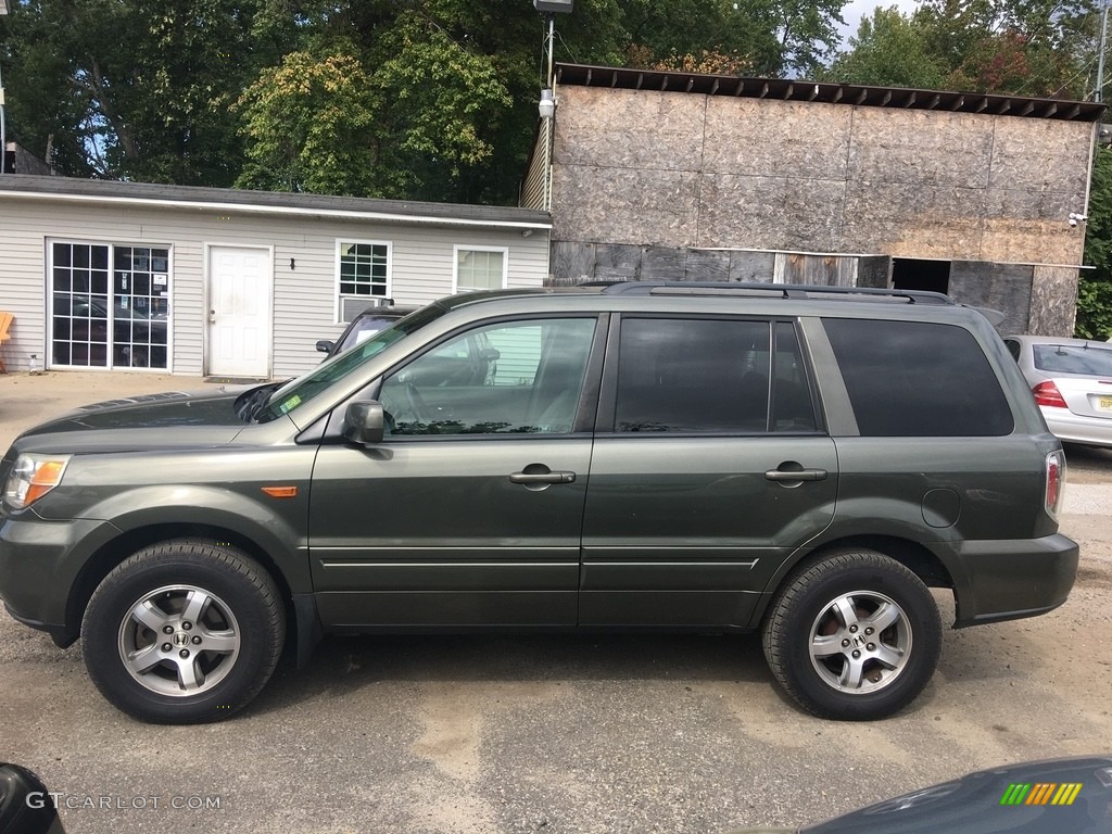 2006 Pilot EX-L 4WD - Amazon Green Metallic / Gray photo #2