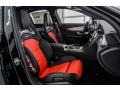 Red Pepper/Black 2018 Mercedes-Benz C 63 S AMG Sedan Interior Color