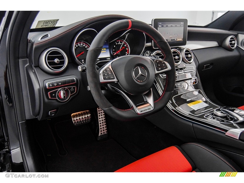 2018 Mercedes-Benz C 63 S AMG Sedan Red Pepper/Black Dashboard Photo #123054409