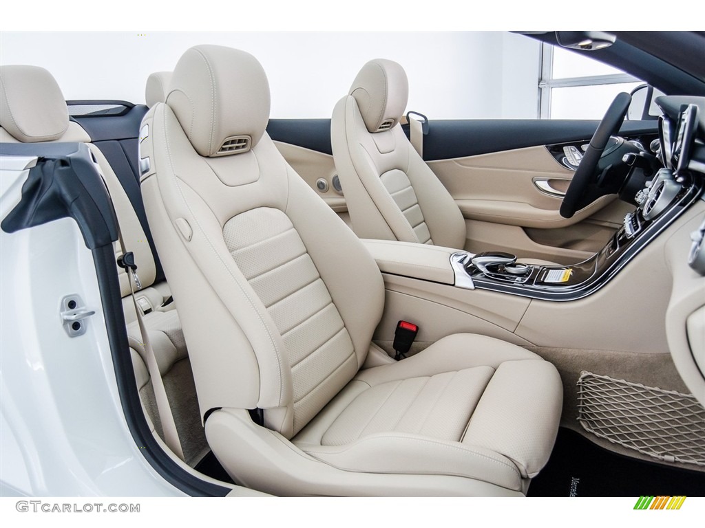 Silk Beige/Black Interior 2018 Mercedes-Benz C 300 Cabriolet Photo #123055051