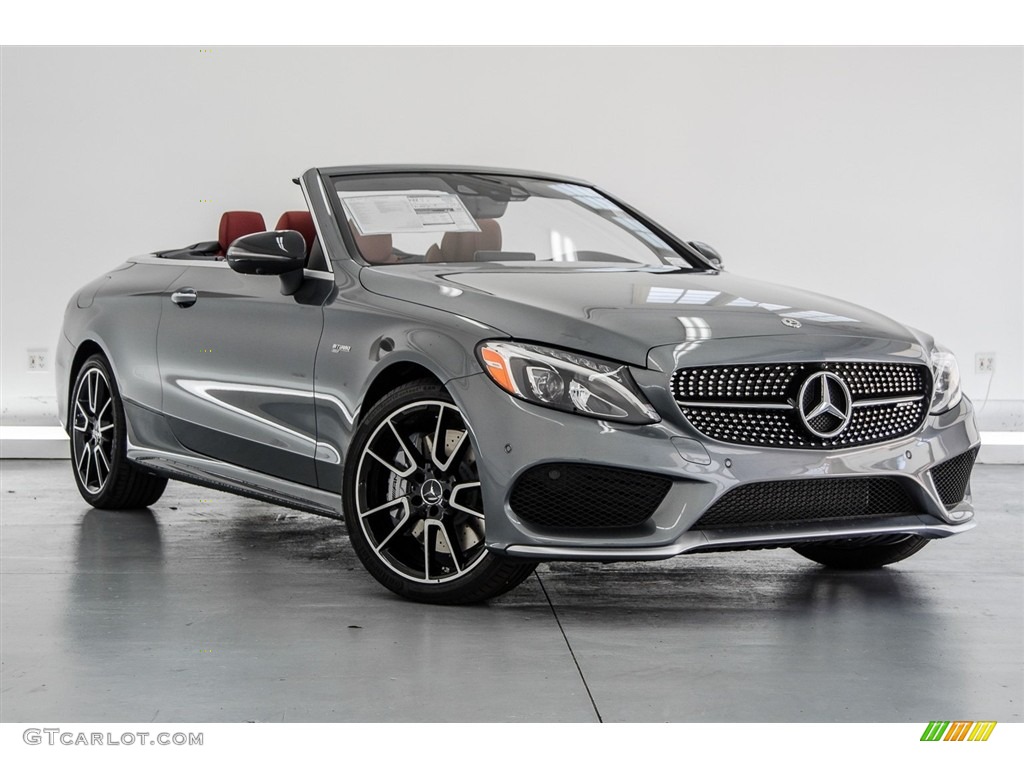 Selenite Grey Metallic 2018 Mercedes-Benz C 43 AMG 4Matic Cabriolet Exterior Photo #123056116