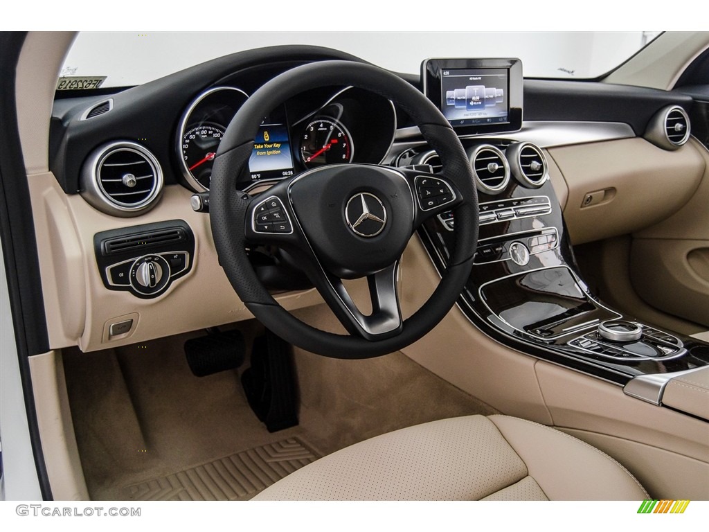 2018 Mercedes-Benz C 300 Coupe Silk Beige/Black Dashboard Photo #123056239