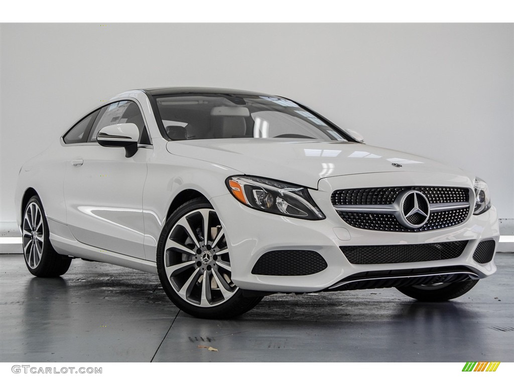 Polar White 2018 Mercedes-Benz C 300 Coupe Exterior Photo #123056377