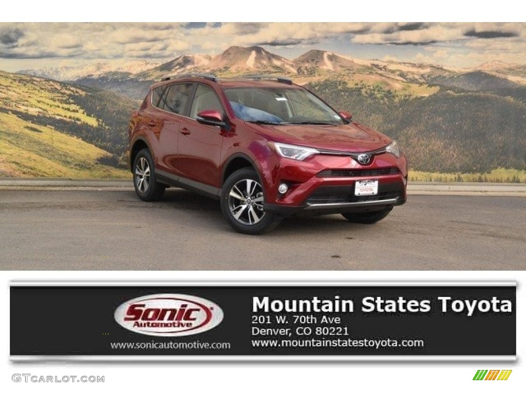 2018 RAV4 XLE AWD - Ruby Flare Pearl / Black photo #1