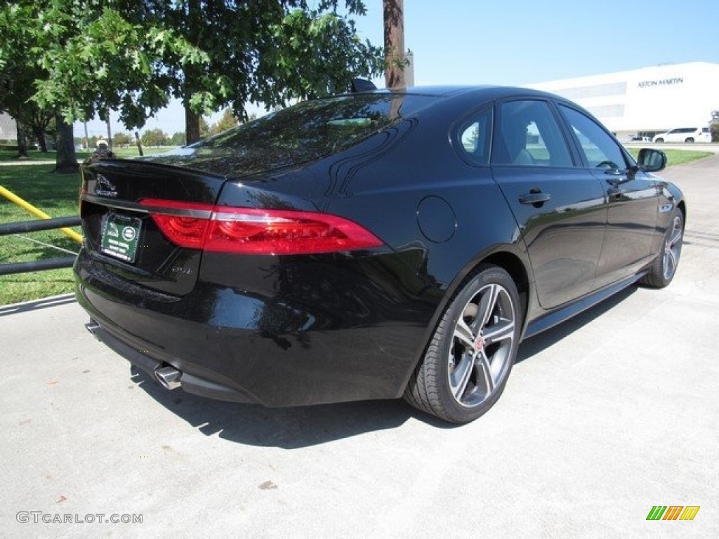 2018 XF R-Sport - Santorini Black Metallic / Ebony photo #7