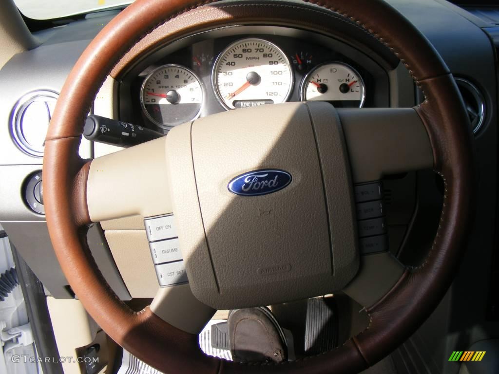 2007 F150 King Ranch SuperCrew 4x4 - Oxford White / Castano Brown Leather photo #43