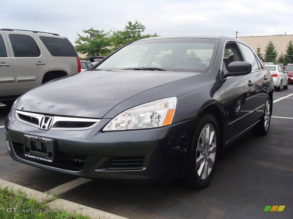 2006 Accord EX-L V6 Sedan - Graphite Pearl / Black photo #1