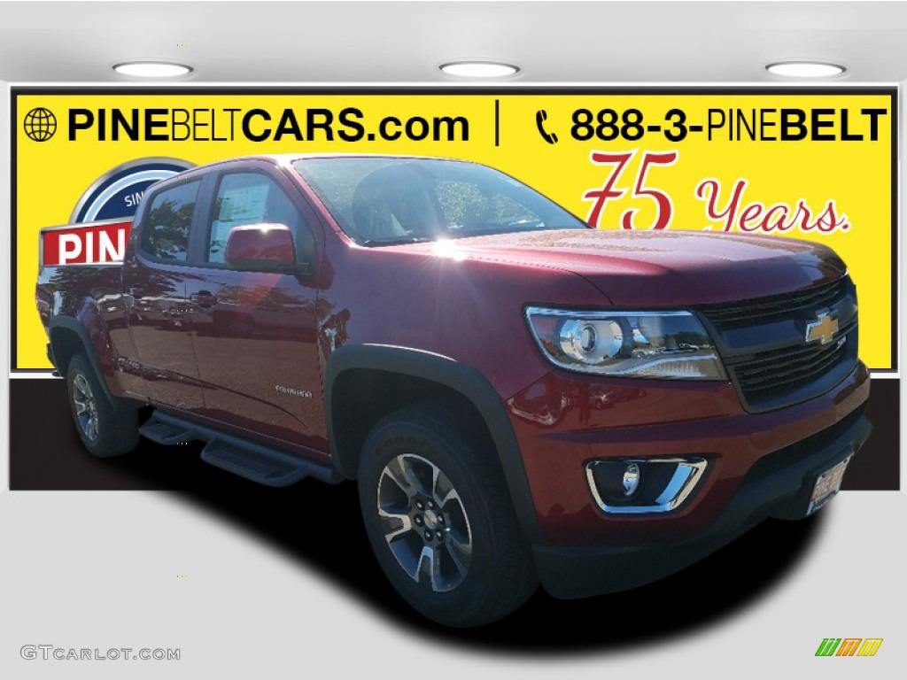 2018 Colorado Z71 Crew Cab 4x4 - Cajun Red Tintcoat / Jet Black photo #1