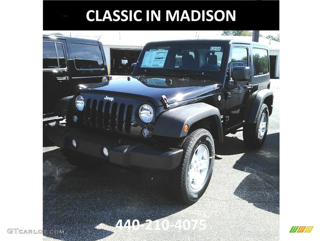 2017 Wrangler Sport 4x4 - Black / Black photo #1