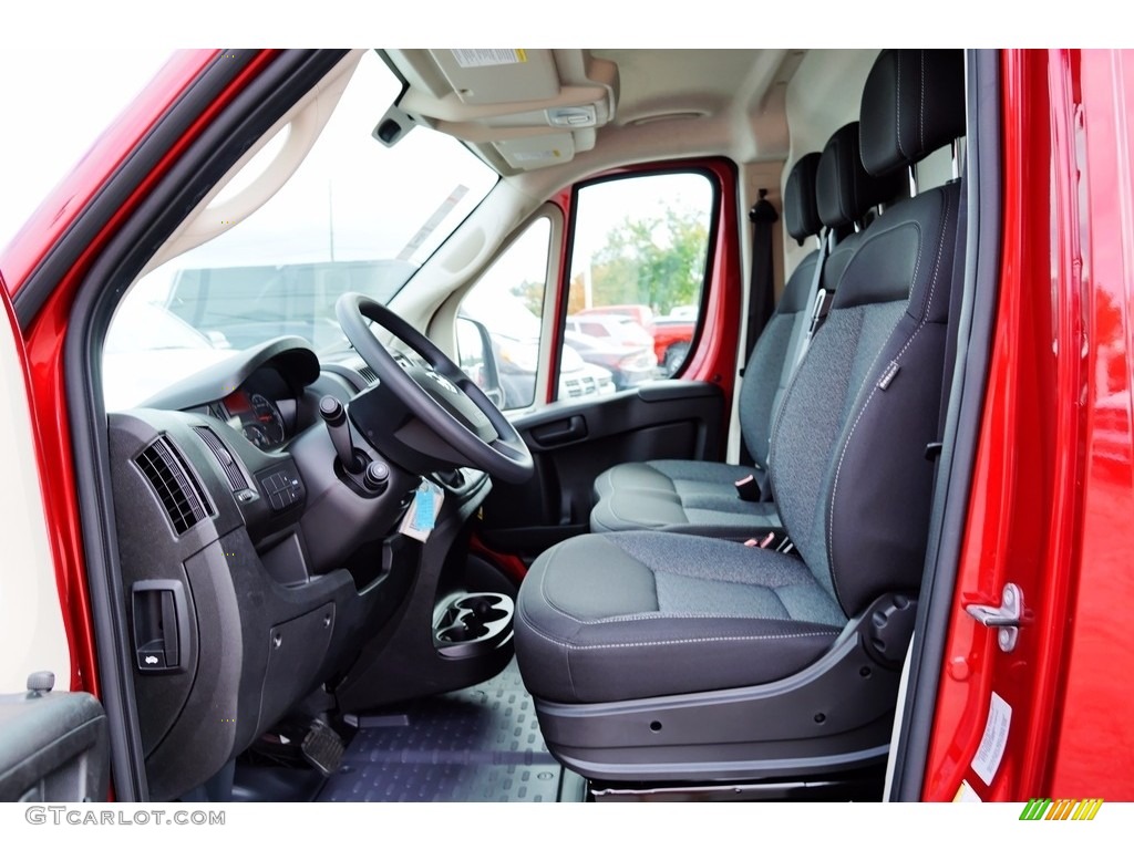 Black Interior 2018 Ram ProMaster 3500 High Roof Cargo Van Photo #123066109