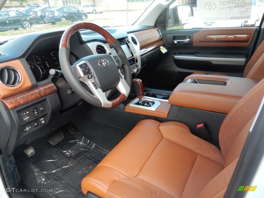 1794 Edition Black/Brown Interior 2018 Toyota Tundra 1794 Edition CrewMax 4x4 Photo #123066355