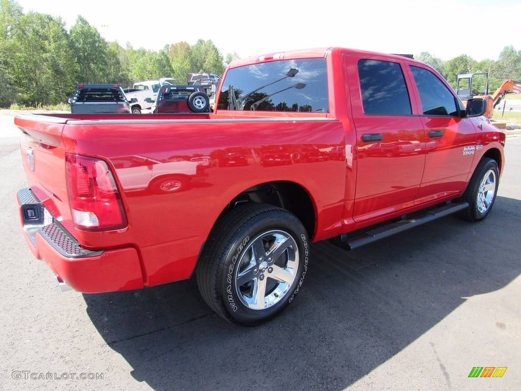 2014 1500 Express Crew Cab - Flame Red / Black/Diesel Gray photo #6