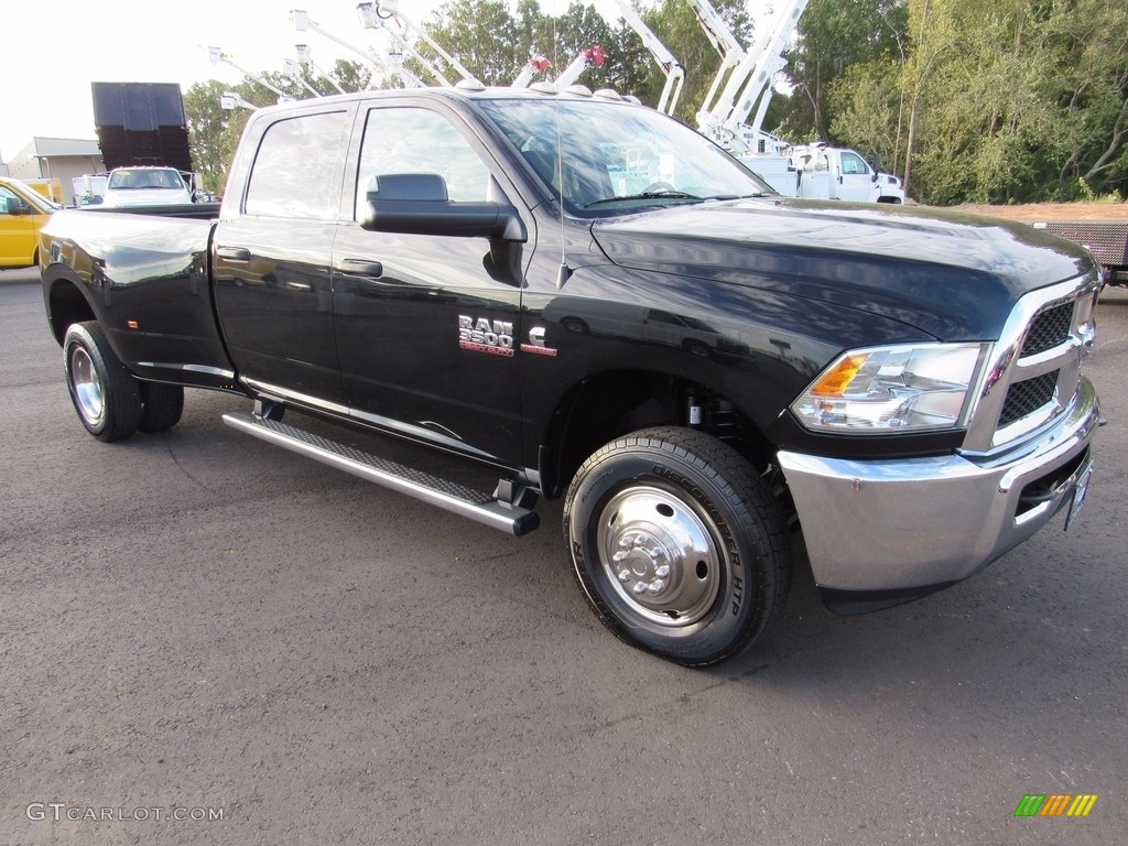 2015 3500 Tradesman Crew Cab 4x4 Dual Rear Wheel - Black / Black/Diesel Gray photo #4