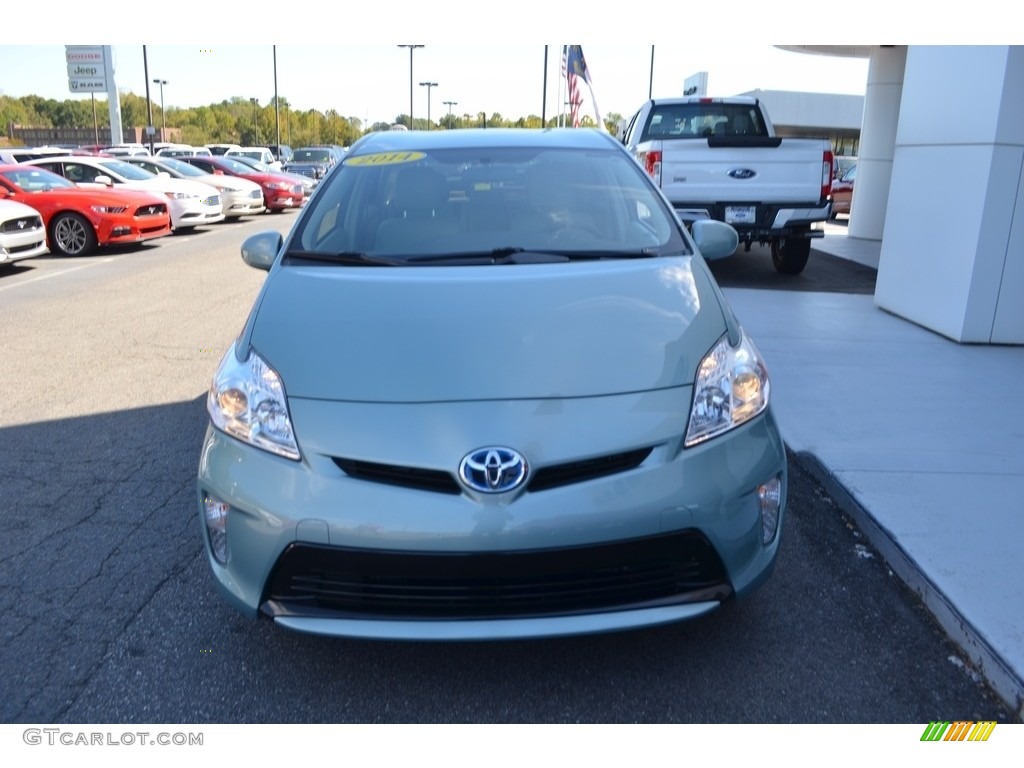 2014 Prius Three Hybrid - Sea Glass Pearl / Bisque photo #27