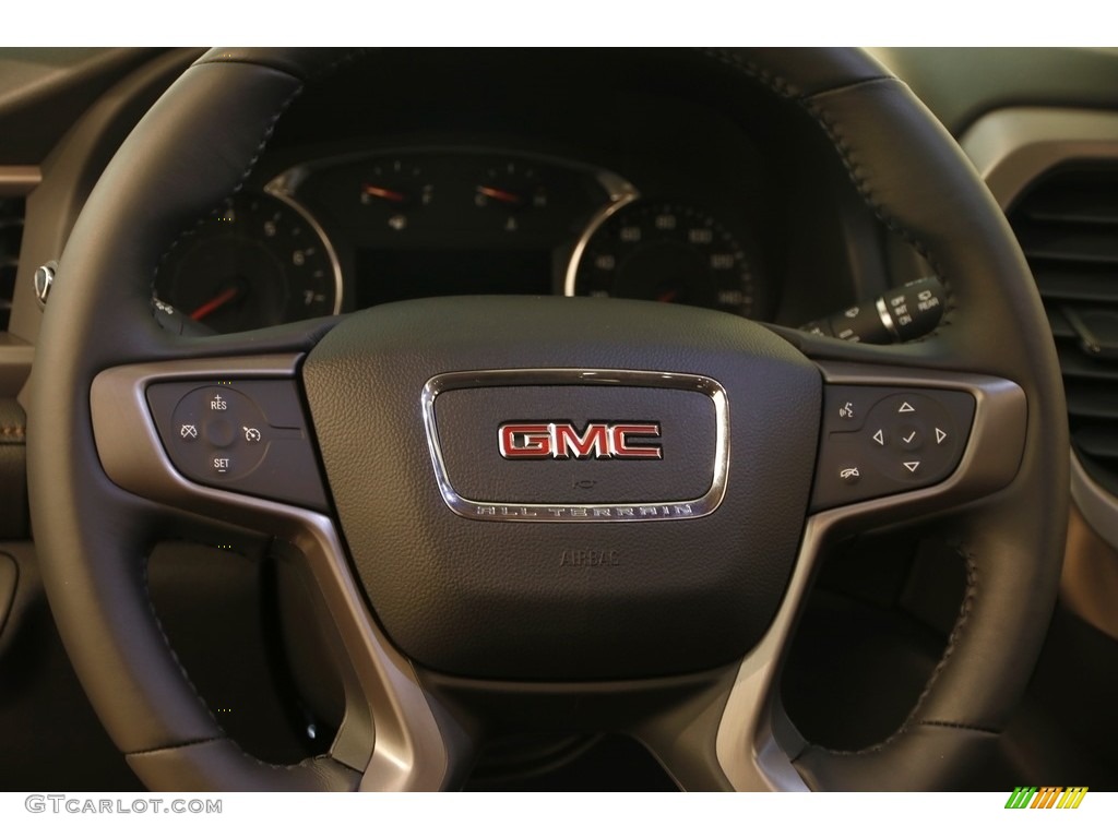 2017 GMC Acadia All Terrain SLE AWD Jet Black Steering Wheel Photo #123077473