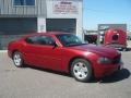 2008 Inferno Red Crystal Pearl Dodge Charger SE  photo #3