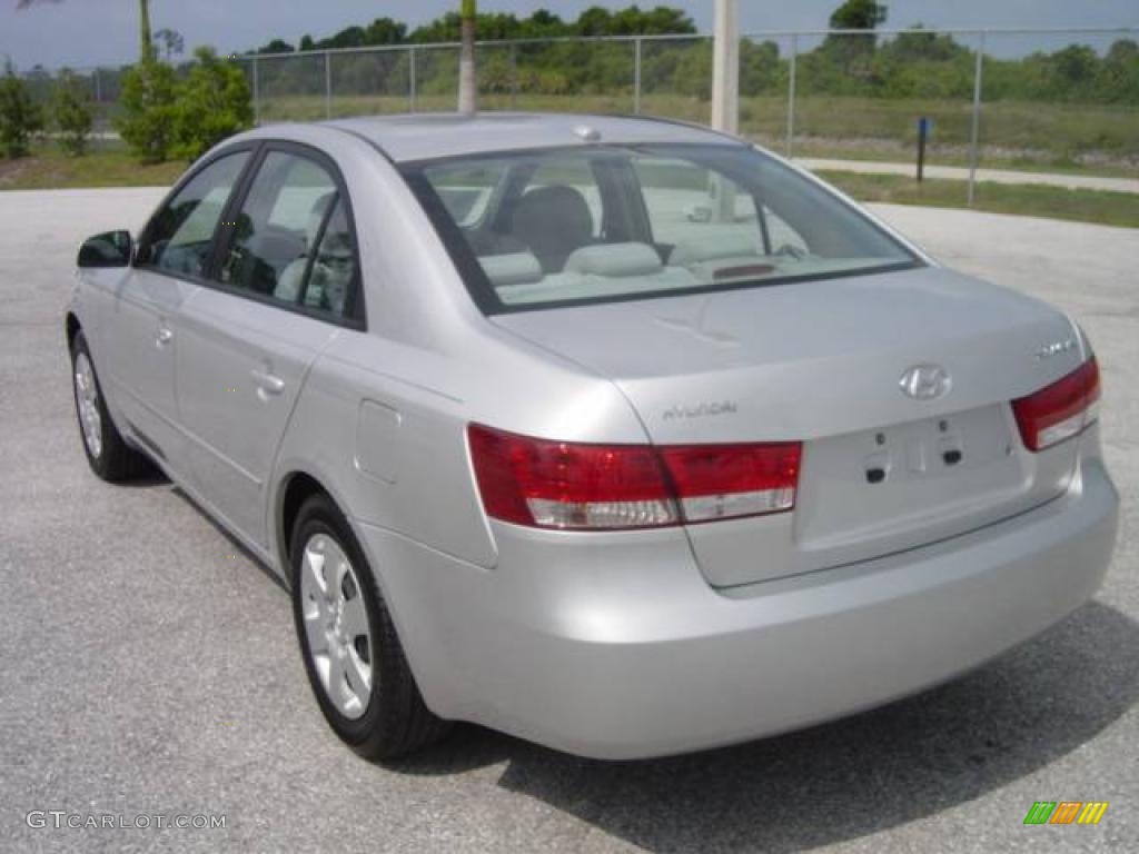 2008 Sonata GLS - Bright Silver / Gray photo #4