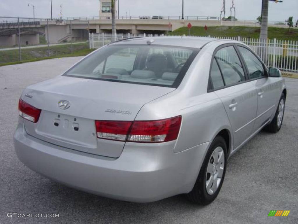 2008 Sonata GLS - Bright Silver / Gray photo #6