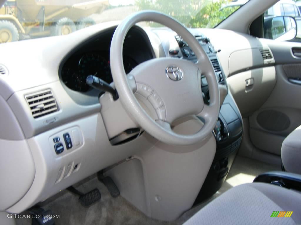 2006 Sienna LE - Arctic Frost Pearl / Taupe photo #5
