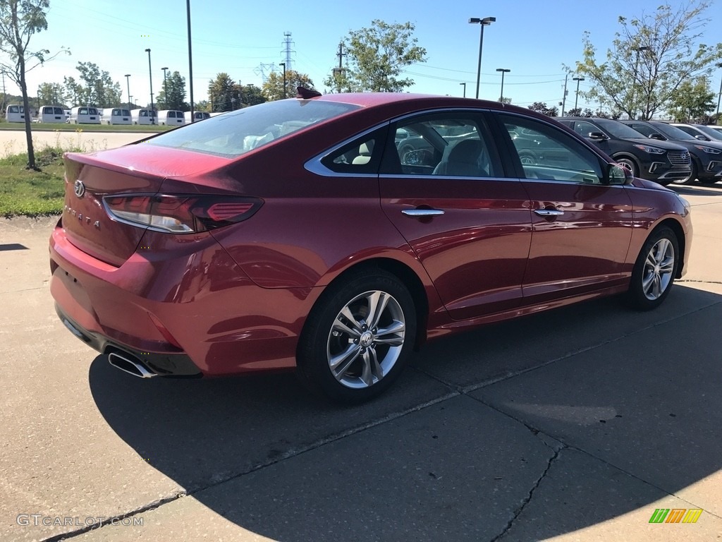 2018 Sonata SEL - Scarlet Red / Gray photo #2
