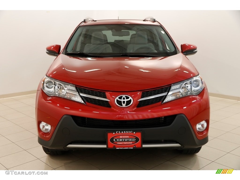 2014 RAV4 Limited AWD - Barcelona Red Metallic / Ash photo #2