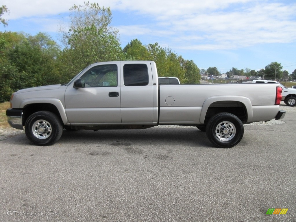 2005 Silverado 2500HD LT Extended Cab 4x4 - Silver Birch Metallic / Dark Charcoal photo #3