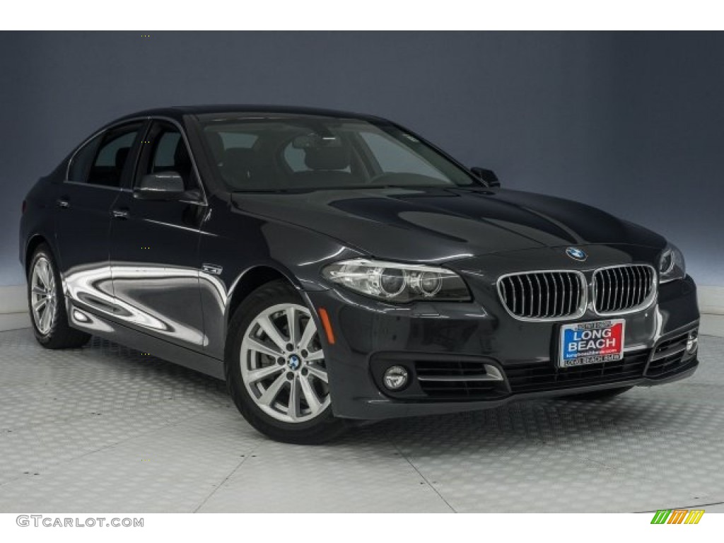 2015 5 Series 528i Sedan - Space Gray Metallic / Black photo #12