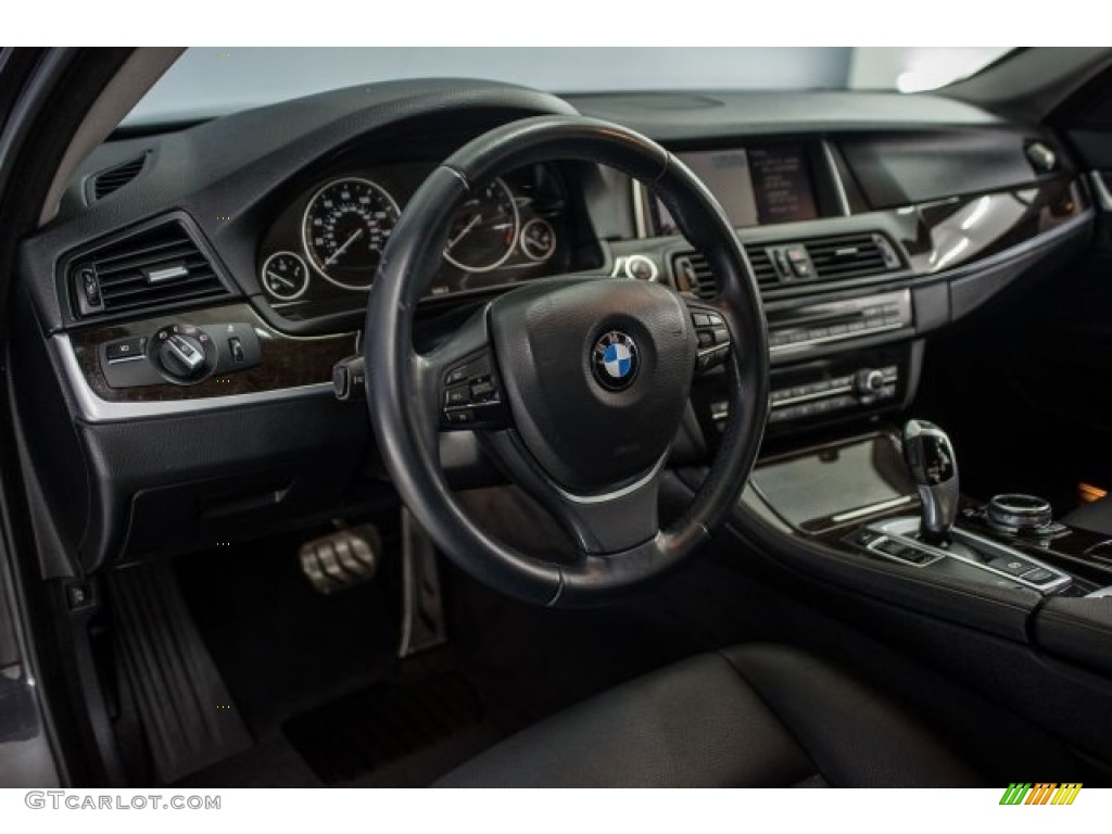 2015 5 Series 528i Sedan - Space Gray Metallic / Black photo #15