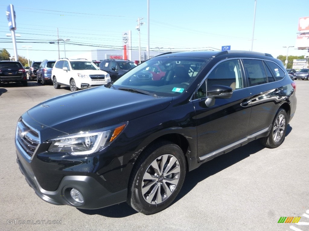 Crystal Black Silica 2018 Subaru Outback 2.5i Touring Exterior Photo #123092137