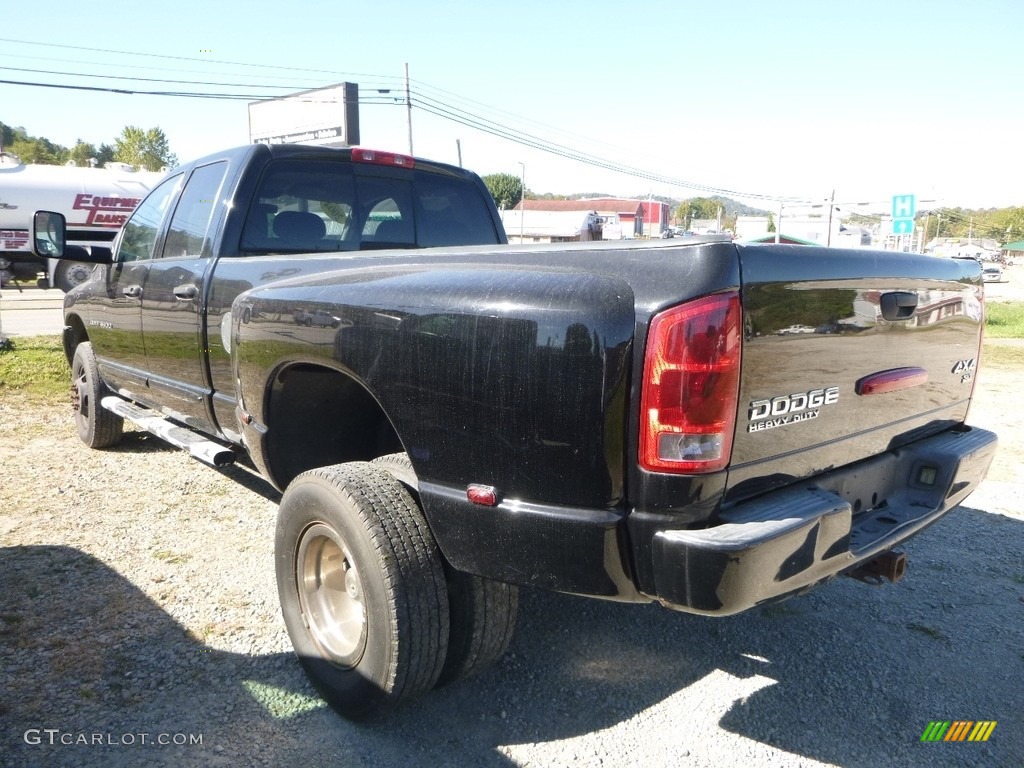 2004 Ram 3500 ST Quad Cab 4x4 Dually - Black / Dark Slate Gray photo #2