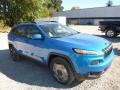 2018 Hydro Blue Pearl Jeep Cherokee Limited 4x4  photo #7