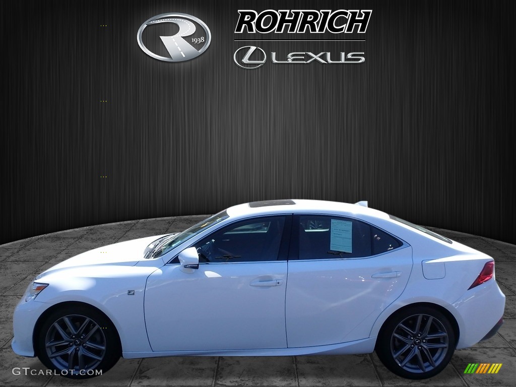 2014 IS 250 AWD - Ultra White / Rioja Red photo #4