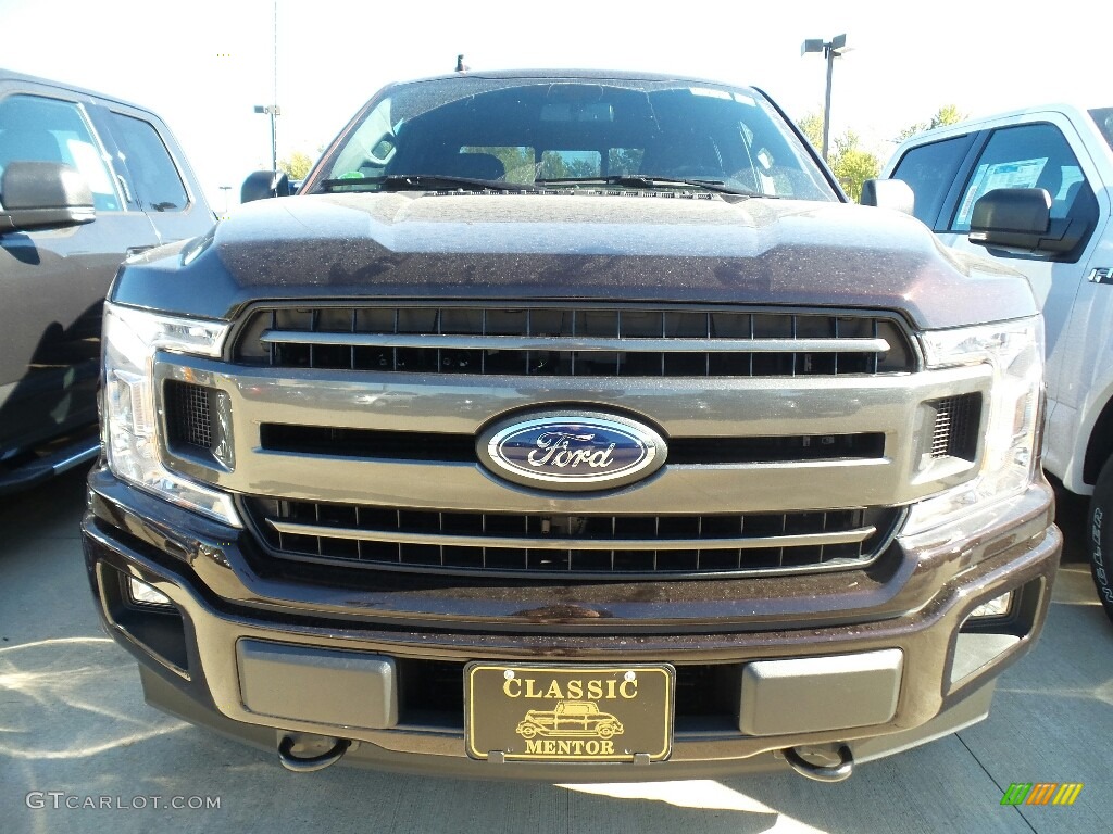 2018 F150 XLT SuperCab 4x4 - Magma Red / Black photo #2