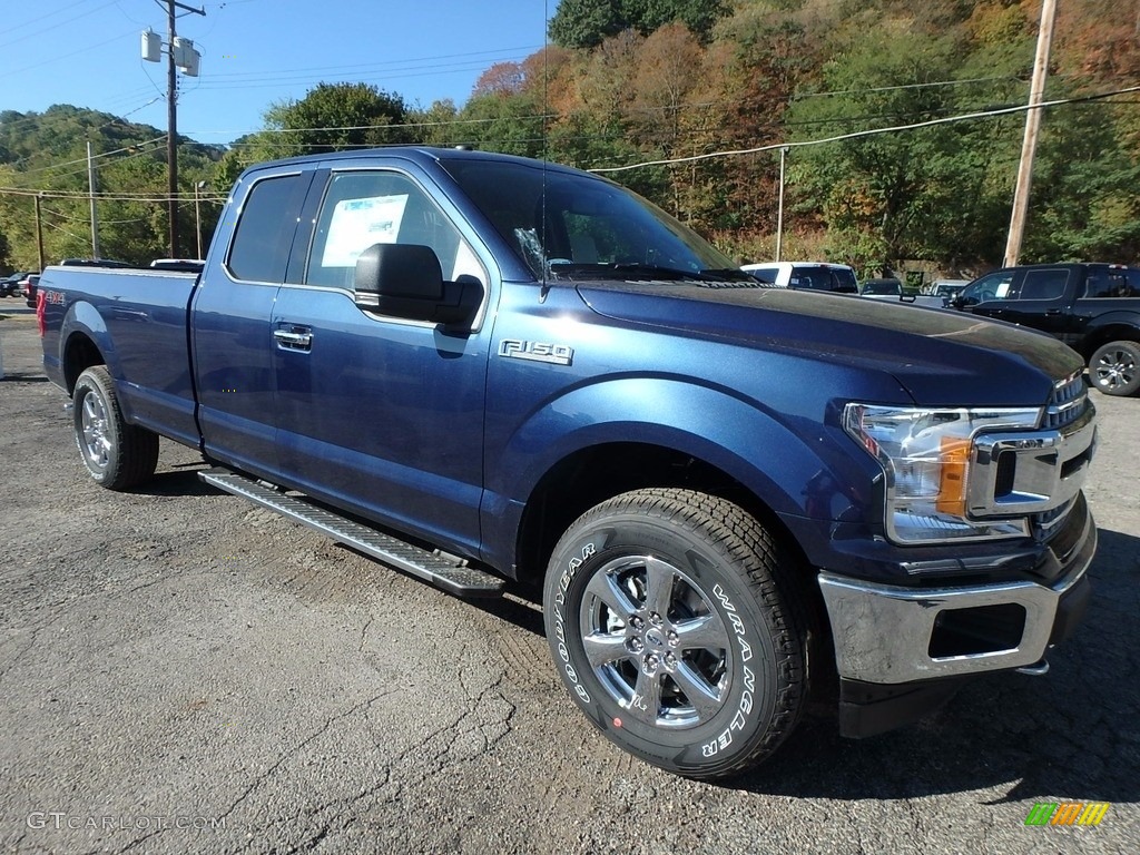 Blue Jeans 2018 Ford F150 XLT SuperCab 4x4 Exterior Photo #123100165