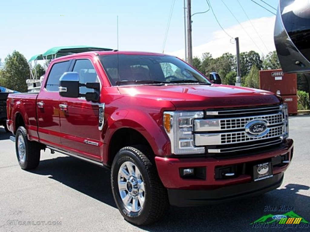 2017 F250 Super Duty King Ranch Crew Cab 4x4 - Ruby Red / King Ranch Mesa Antique Java photo #8