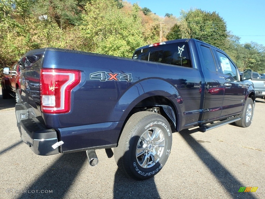 2017 F150 XLT SuperCab 4x4 - Blue Jeans / Light Camel photo #2