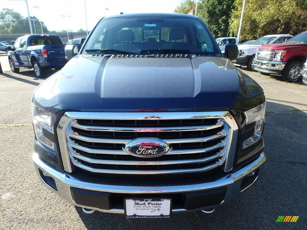 2017 F150 XLT SuperCab 4x4 - Blue Jeans / Light Camel photo #7