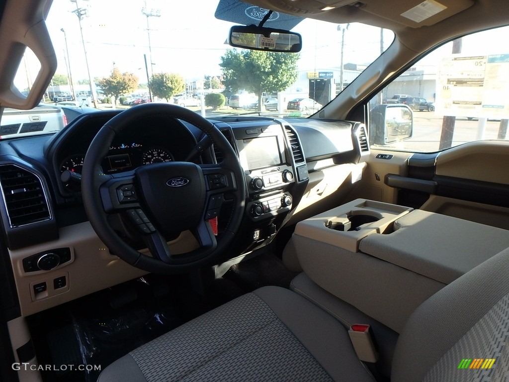 2017 F150 XLT SuperCab 4x4 - Blue Jeans / Light Camel photo #12