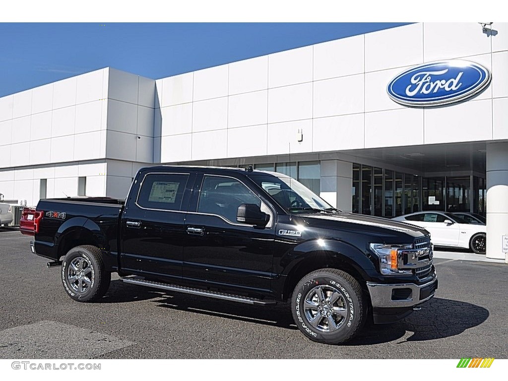 Shadow Black 2018 Ford F150 XLT SuperCrew 4x4 Exterior Photo #123101824