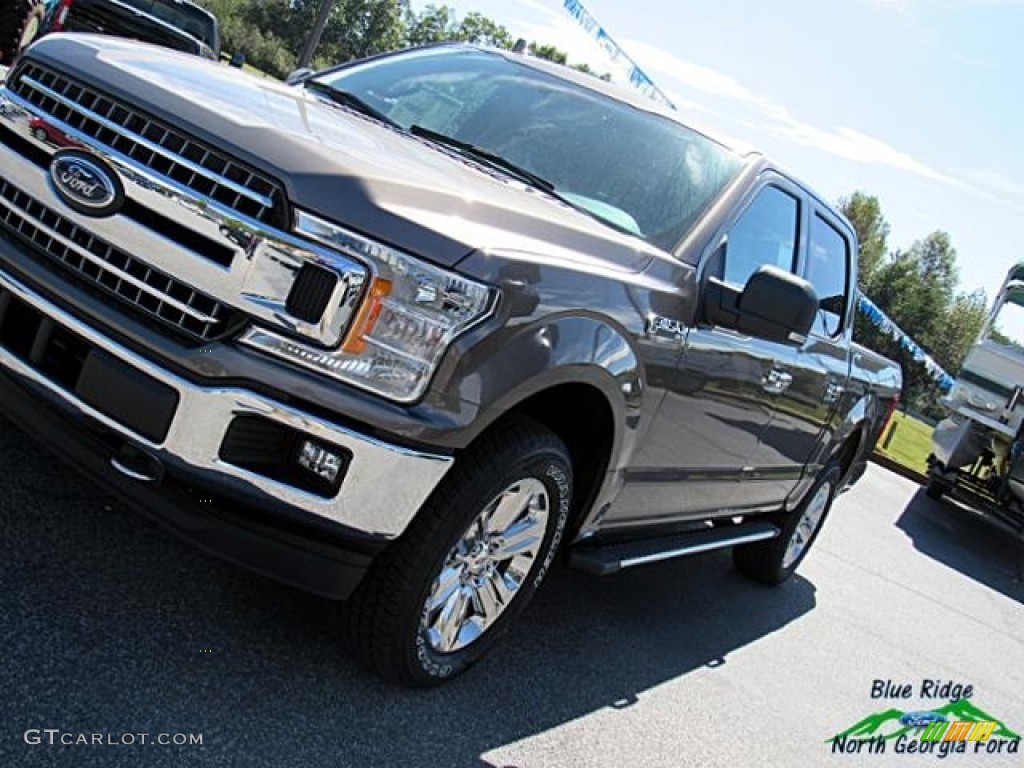 2018 F150 XLT SuperCrew 4x4 - Stone Gray / Earth Gray photo #30