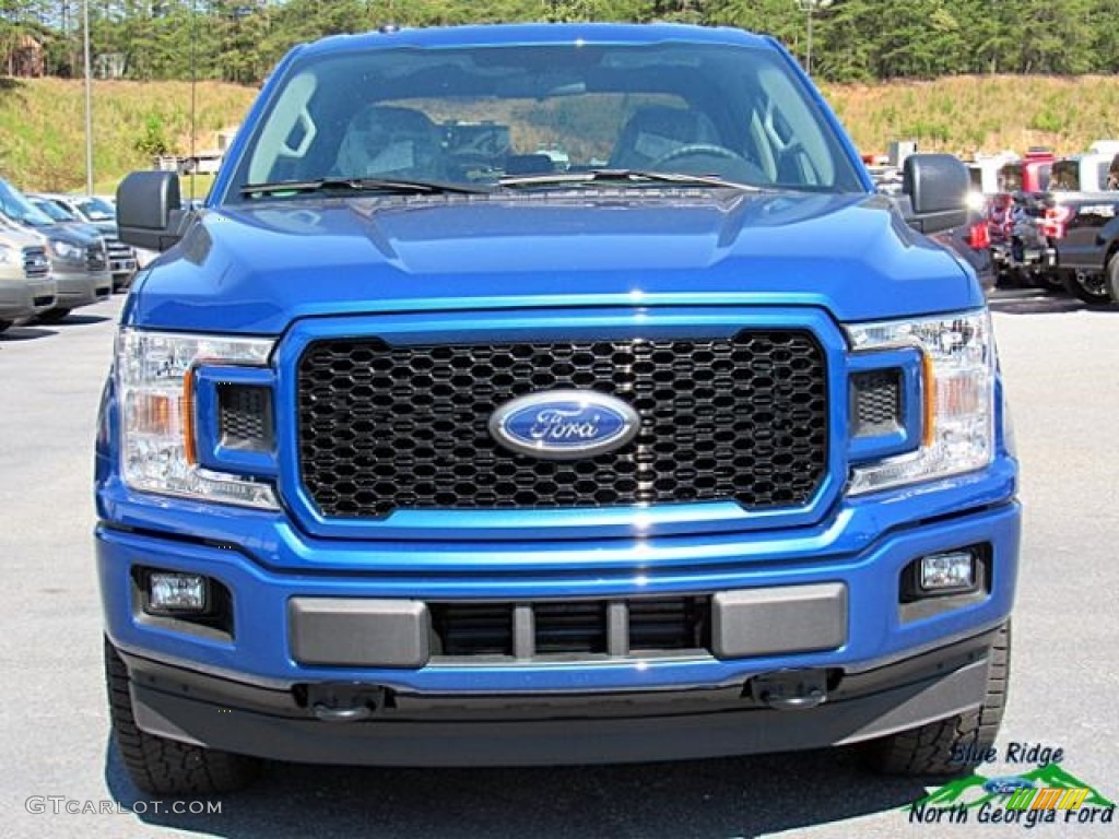 2018 F150 STX SuperCrew 4x4 - Lightning Blue / Earth Gray photo #8